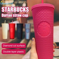 Water bottle Starbucks Tumbler Straw cup starbucks mugs Starbucks Studded Durian Cup Coffee Cup drinking starbucks tumbler starbucks cup