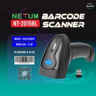 NETUM Wireless Barcode Scanner 1D 2D QRcode Scanner POS Reader Bluetooth 2.4G Wireless USB Dongle