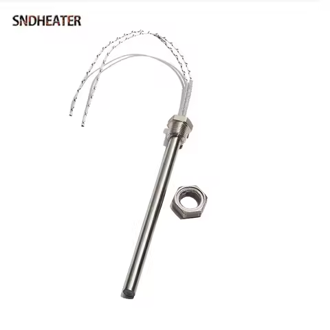 SNDHEATER DN8 1/4" Water Heating Element 220V Immersion Boiler Heater Rod 8x350/400/4500/500/600MM 7