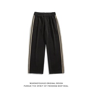 WUKONGYOUHUO | Retro Sport Tracksuit Pants For Men Autumn Loose Fit Baggy