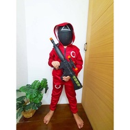 Squid Game Conductor Suit With Mask (Jacket Hood+Pants+Mask)