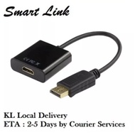 (Ready Stock) i Cable 4K Display Port (Male) to HDMI (Female) Display Adapter Cable 20cm for 4K TV Projector Monitor