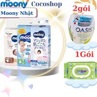 Tã Bỉm Moony xanh/ Moony Natural các size NB90/ S84/ S70/M64/ L44/ XL38/ XXL26