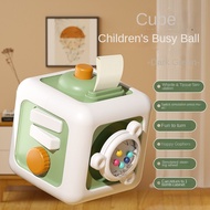 Baby 3month above Montessori Cube Toy for Baby 6-in-1 Educational Activity Cube – Multipurpose Drawe