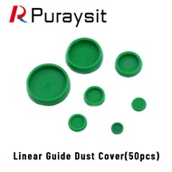 50pcs HIWIN Linear Motion Rail Guide Dust Cover C4 C5 C6 C8 C12 Plastic Green Caps Protector HGR15 H