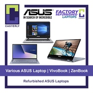 [Refurbished] Various ASUS VivoBook / ZenBook Laptop / Ryzen 5 / i3 / i5 / i7 / Windows 10