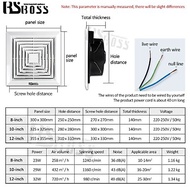 BSBOSS 8 inch 10 inch 12 inch Ceiling exhaust fan ventilation fan Direct exhaust fan