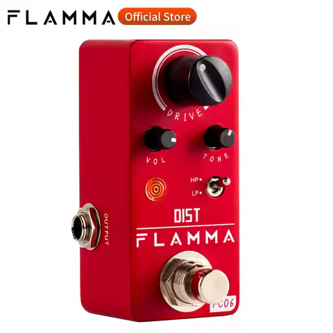 FLAMMA FC06 Distortion Guitar Pedal Electric Guitar Distortion Effects Mini Pedal True Bypass with P