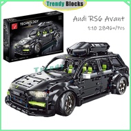 1:10,Au-di,RS6 Avant,Building Blocks,Technic RC Sports Car Toys Gifts for Boys,T5023,Vehicle Model