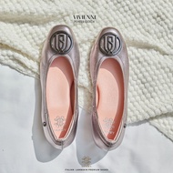 รองเท้าหนังแกะรุ่น Vivienne Pewter Color (สีเทาเมทัลลิค)