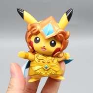 Pokemon Pikachu Cos Zodiac Knights Anime Figures Pikachu Cosplay Figure Kawaii Mini Pvc Model Action Figurine Collectible Toy