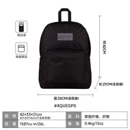 กระเป๋าเป้สะพายหลังนักเรียน JanSport 25 ปี กระเป๋าใส่คอมพิวเตอร์แบบลำลองสำหรับผู้ชายและผู้หญิง น้ำหน