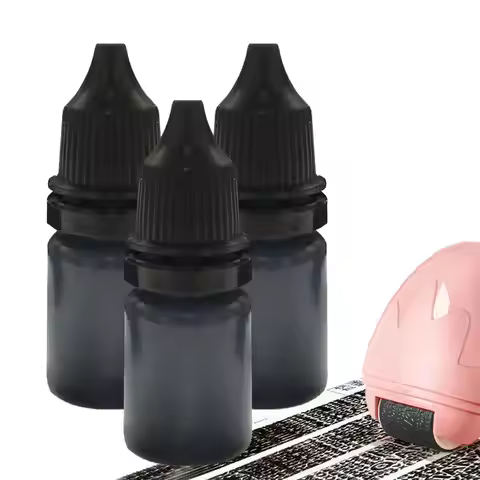 3PCS 10ml Refill Ink Lightweight Stamp Refill Ink For Letters Envelopes Stamp Refill Ink Black Multi