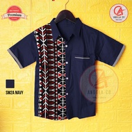 Kemeja Anak Batik Ulos Batak | Batik Pria Premium Motif Mandailing SM2A