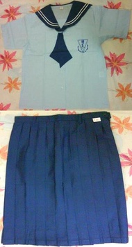 [全新代購]台北 懷生國中 女生舊款夏季制服全套（水藍色水手服）獨家販售