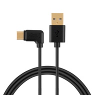 USB C to USB A Cable, 90 Degree Type C to USB 2.0 Cord, Compatible Google Pixel XL 2, LG G6 V20, Gal