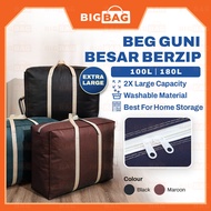 BIG BAG Beg Guni Besar Berzip Bag Guni Beg Guni Kain Beg Guni Besar Beg Guni Zip Big Bag Storage Bag
