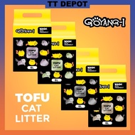 Goyang-i 6L Dust-Less Clumping Anti-Bacterial Flushable Tofu Cat Litter Wangi Murah Wangi Pasir Kuci