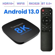 Transpeed ATV Android 13 TV Box RK3528 With Voice Assistant TV Apps Dual Wifi5 100M LAN 8k 3D BT5.0  Media Player Set Top Box TV Receivers