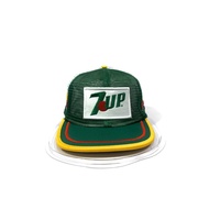 Ready Stock‼️Cap 7UP Logo Sulam Snapback Trucker Topi (547)