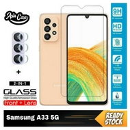 2 IN 1 Clear Tempered Glass Samsung A33 5G Free Tempered Glass Camera
