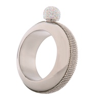 【Buy&ampNow】 Stainless Steel Bracelet Flasks Portable Wine Whisky Hip Flask Flagon Drinking Bottle K