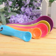 5Pcs/Set Measu Spoons Plastic Teaspoon 1.25 / 2.5 / 5 / 7.5/ 15Ml Measure Spoon Cups Gram Scoop Ladle Kitchen Essory