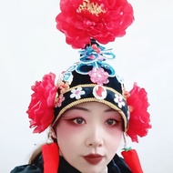 2025带辣椒媒婆帽子戏剧帽子刁氏帽秧歌头饰舞蹈表演老太婆帽2025 with chili matchmaker hat drama hat20251017