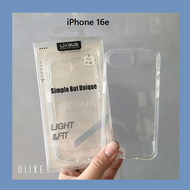 Ốp lưng iPhone 16e Likgus trong suốt chống sốc chống ố màu