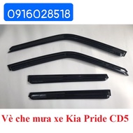 Bộ 4 Vè che mưa Kia Pride CD5 dùng chung các đời xe hàng Hàn Quốc xịn loại dày đẹp ve mua xe o to