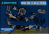 Xrm 125 Motard Carb trinity Decals Sticker