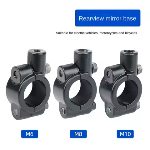 1 PCs M6 M8 M10 Motorcycle Mirror Mount Holder Rear View Mirror Bracket Clamp Motorcycle Modified Ac