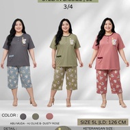 Jumbo Suit | Mother's Suit | Jumbo Sleepwear LD 126 | Sleepwear Jumbo AdultWanita - 3/s 4 5L ANNE CL