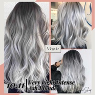 Bremod 10.11 Very Light Intense Ash Blonde Hair Color set with Oxidizer (6%, 9%, or 12%)
