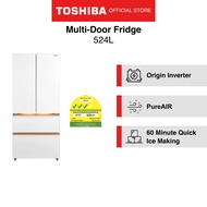 Toshiba GR-RF691WI-PGX(67) Japandi 524L Multi-Door Fridge