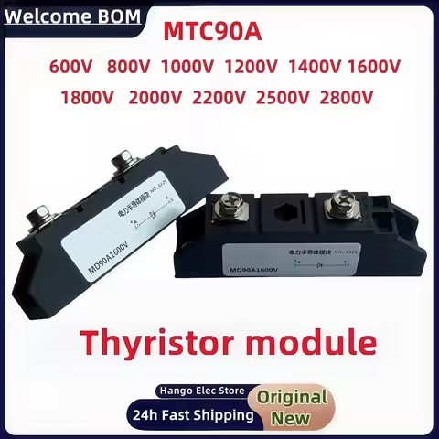 MTC90A1600V thyristor module MTC90-16 90Amp 600V 800V 1000V 1200V 1400V 1800V 2000V 2800V High-power