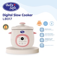 BabySafe - LB017 - Slow Cooker MPASI | Multipurpose Slow Cooker | Multifunction Slow Cooker | Digita