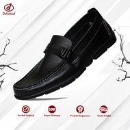 DOLCIMOD - Sepatu Pantofel Pria Kulit Sapi Formal Slip On Loafers Acara Resmi Kerja Kondangan Pesta 