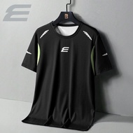 Malaysia Elgini Men's Sports Jersey Short Sleeve Top Sweat Absorbent Breathable Fabric Soft Comforta