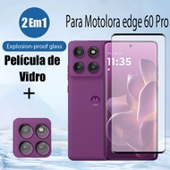 Motorola Edge 60 Pro 2 in 1 Tempered Glass Screen Protector For Moto 60 Fusion 5G & Camera Lens Film