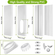 Upgrade Portable ac Window Vent Kit,ac Window Seal Kit,Portable Air Conditioner Window Kit Adjustabl
