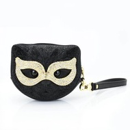 Adamo 3D Bag水晶眼罩猫手拿包化妝包鑰匙包時尚宴會零錢包包女潮