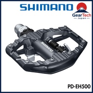 SHIMANO PD-EH500 SPD Trekking Pedals, Dual-Sided SPD/Flat, Includes SM-SH56 Cleats, Black