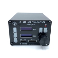 USDX SDR Transceiver All Mode 8 Band HF Ham Radio QRP CW Transceiver Built-in ATU-100 Antenna Tuner 