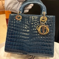 Dior 鱷魚皮黛妃包 Lady Dior