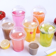 32oz PP Cup with "Dome Lid" [ 10pcs ] E32 - Disposable Plastic Cup - 32 oz - Drinking / Popcorn Cup 