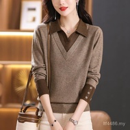 Autumn Fashionable Western Style Sweater Set - Women's Two-Piece Knitwear HQ87