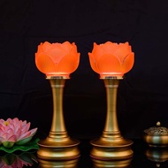 Lotus Lamp For Buddha Lamp Buddha Front Pair Lotus Lamp LED Household Guanyin Bodhisattva Buddha Tab