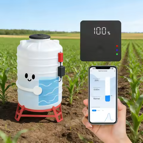 ULS-03GP Wireless Level Monitor Wifi Ultrasonic Sensor APP Tuya Lora Display Water Tank Liquid Alarm