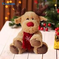 Koolsoo Christmas Elk Toy Reindeer Stuffed Animal Elk Stuffed Toy for Living Room Sofa Bedroom Chris